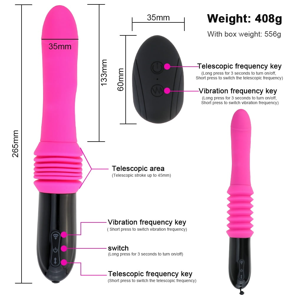 Thrusting Dildo Vibrator with Suction Cup Thrusting Dildo Vibrator with Suction Cup
