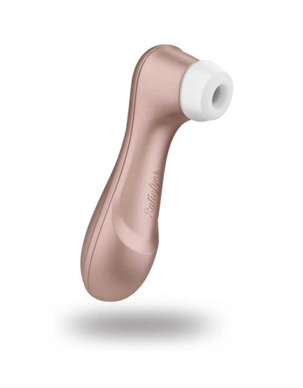 Satisfyer Pro 2 Air-Pulse Clitoris Stimulator - Non-Contact Clitoral Sucking Pressure-Wave Technology, Waterproof, Rechargeable (Rose Gold)