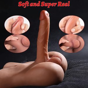 Male Sex Doll, Flexible Dildo, Realistic Huge Cock, Men Sex Dolls for Women, Tight Anal Hole, 8 inches Cock, Female Masturbation, Unisex Masturbator, Sex Toy Gay Couple, Vicky Toys,