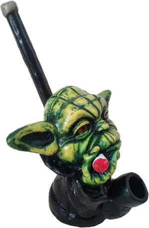 Yoda, Yoda Pipe, Pot Pipe, Weed Pipe, Marihuana Pipe, Tobacco Pipe, Yoda Head, Collectible Pipe,