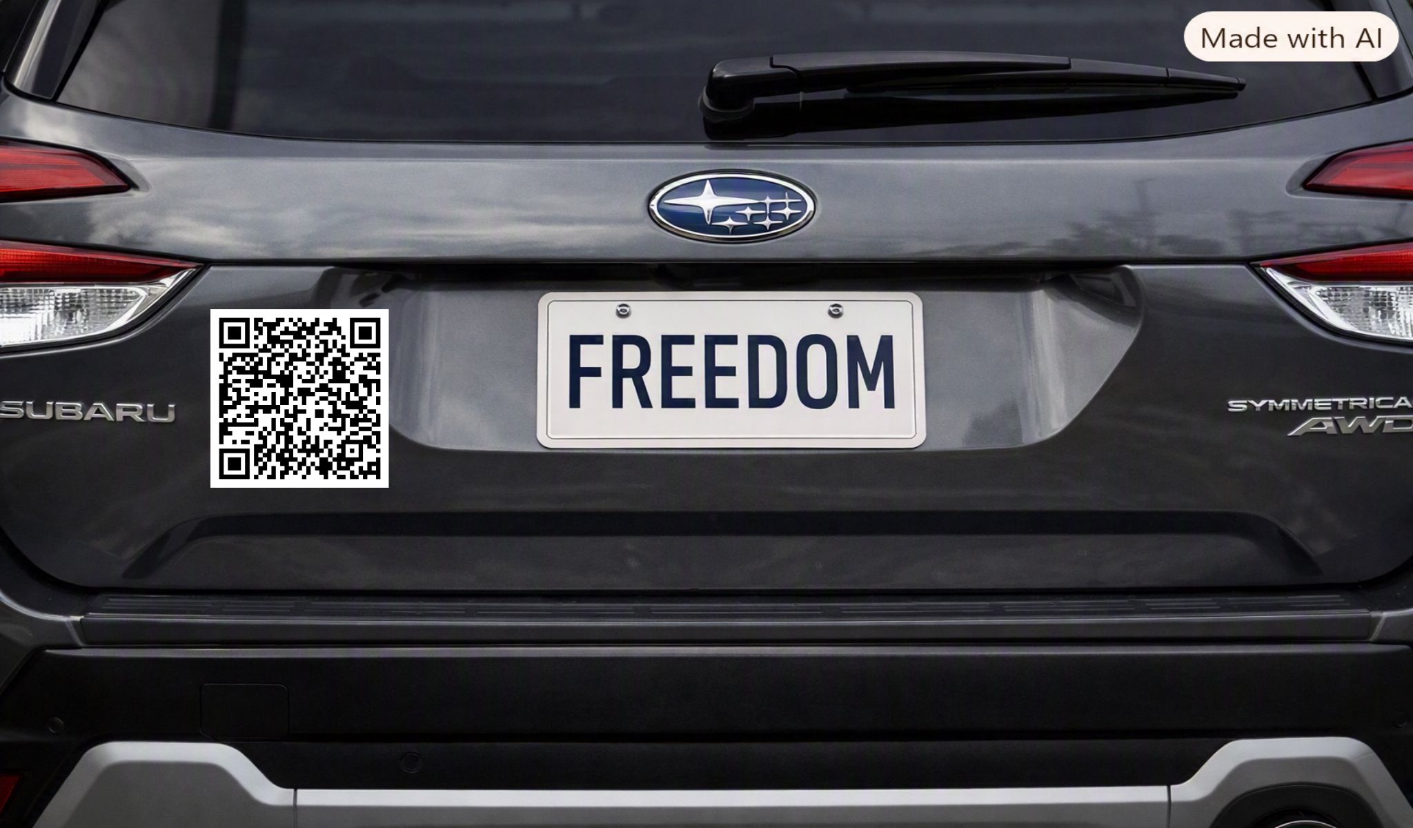 QR Code with Private Data for flock and surveillance cameras Car magnets HUGE COCK Featured Image