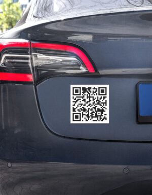 QR Code Bump Sticker Flock Camera